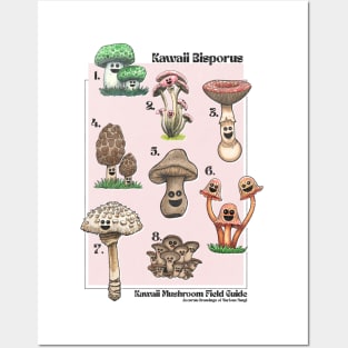 Kawaii Bosporus Mushroom Field Guide Posters and Art